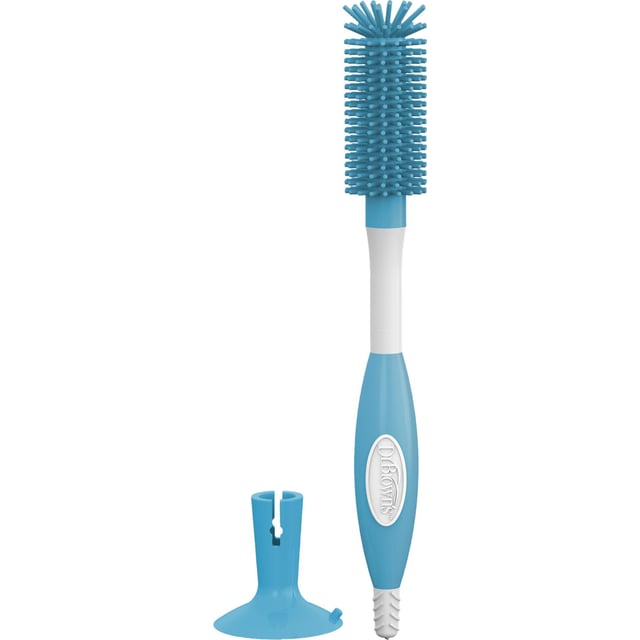 Dr.Brown Stor Flaskborste Silikon Blå