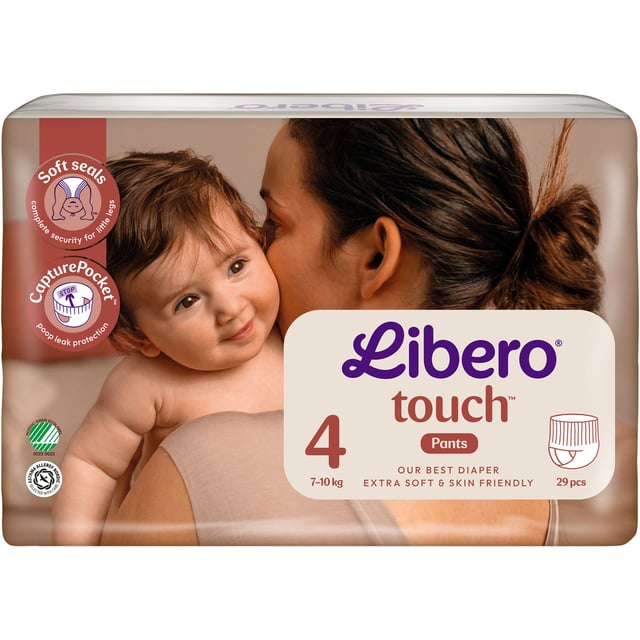 Libero Touch 4 Blöjor (7-10 kg) 29 st