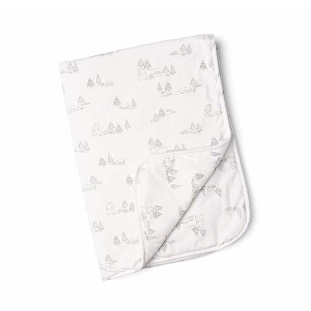 Doomoo Vadderad Filt/Täcke Skog