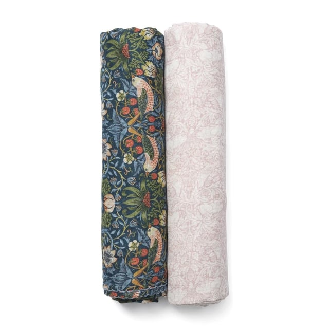 DockATot Swaddler Set, Brer Rabbit/Strawberry Thief (William Morris)