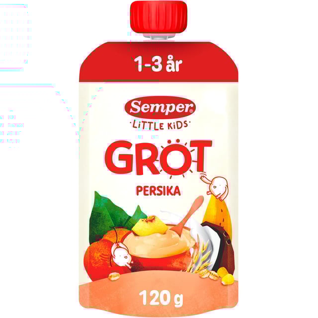 Semper Gröt Persika Banan 1-3 år 120 g