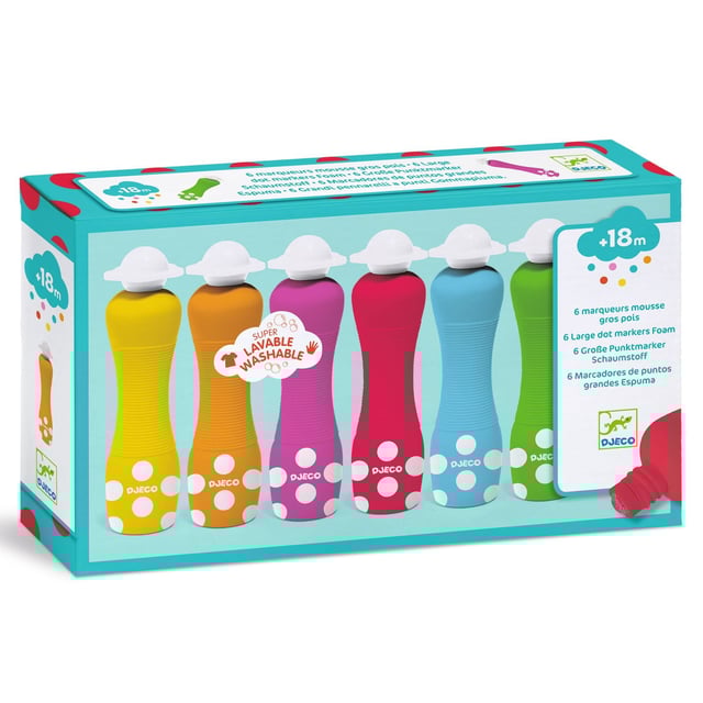 Djeco Foam Markers Duttpennor 6 st