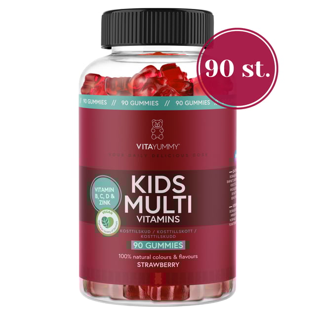 Vitayummy Kids Multivitamins Strawberry 90 tuggtabletter