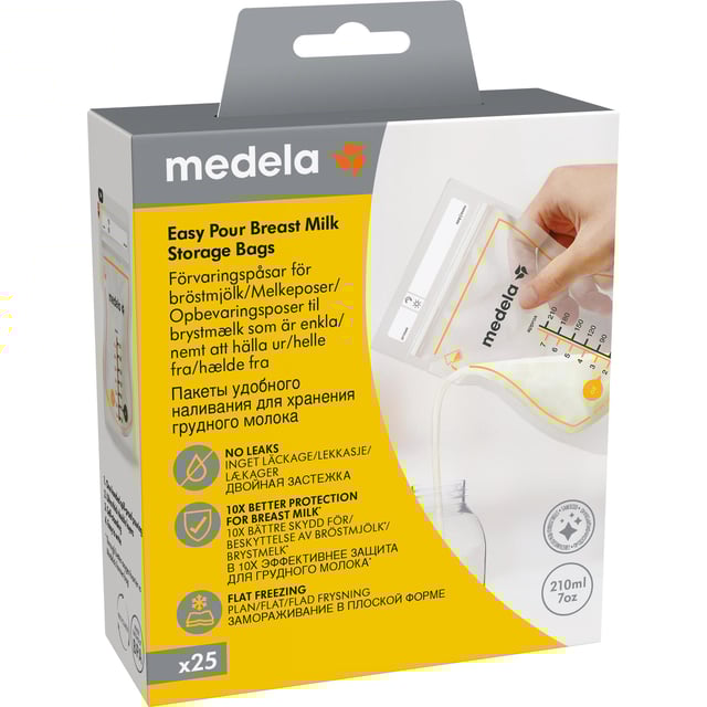 Medela Easy Pour Förvaringspåsar för Bröstmjölk 25 st