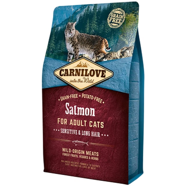 Carnilove Salmon Adult Sensitive Long Hair 2 kg