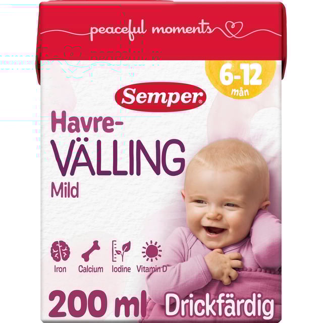 Semper Drickfärdig Havrevälling Mild 200 ml