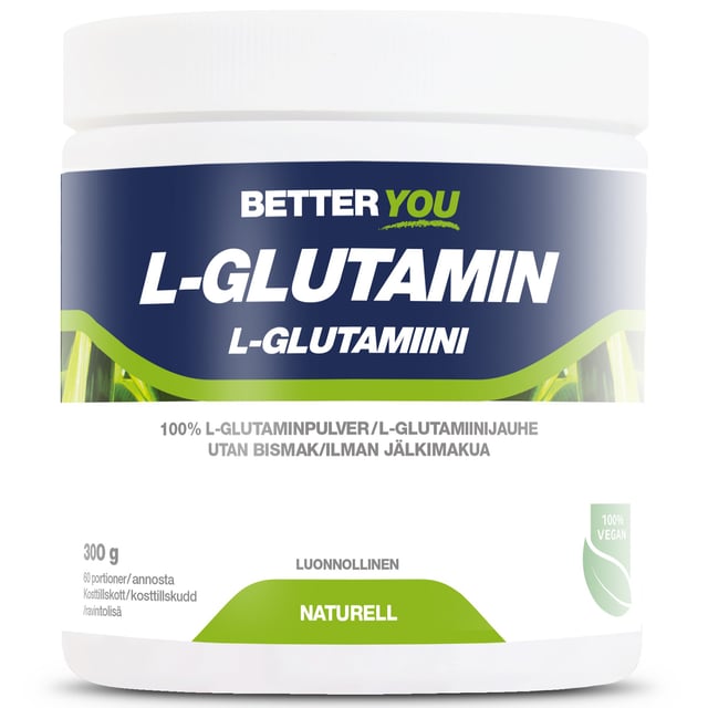 Better You Naturligt L-Glutamin Naturell 300 g