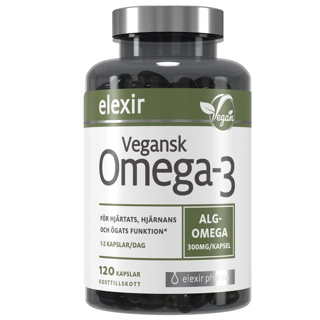 Elexir Pharma Vegansk Omega-3 120 kapslar