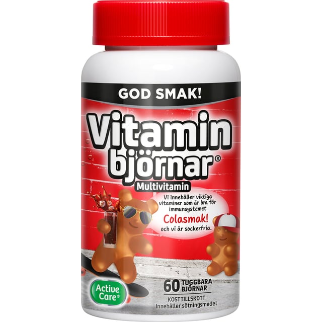 Active Care Vitaminbjörnar Cola 60 st