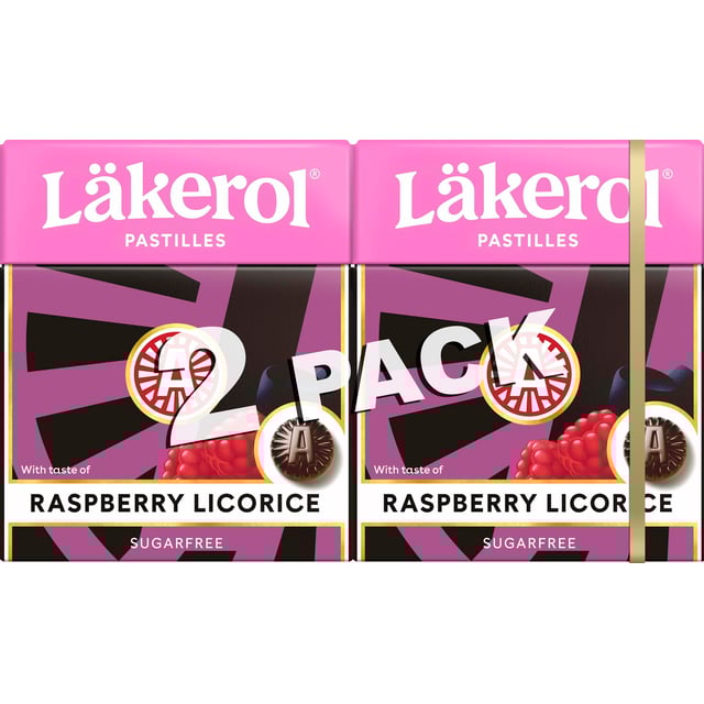 Läkerol Raspberry Licorice 2-pack