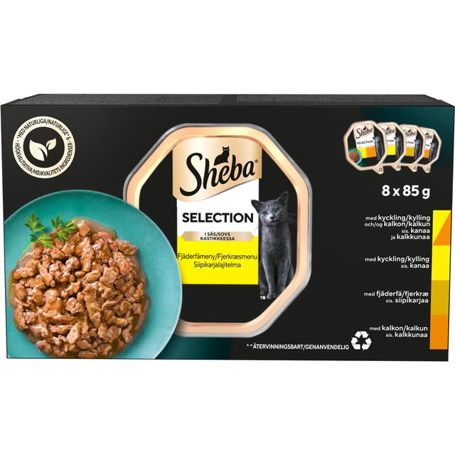 Sheba Selection Våtfoder Fågel Deli 8 st x 85 g