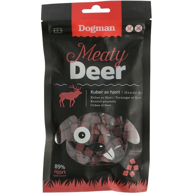 Dogman Kuber av hjort 80g