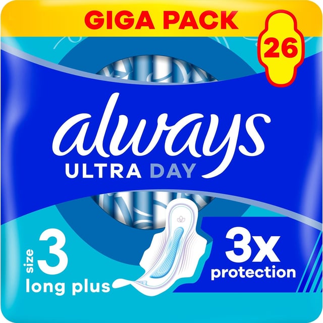 Always Ultra Day Storlek 3 Bindor med vingar 26 st
