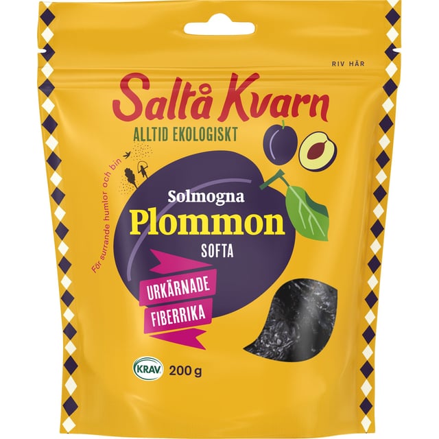 Saltå Kvarn Solmogna Softa Plommon 200g