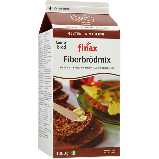 Finax Glutenfri fiberbrödmix 1 kg
