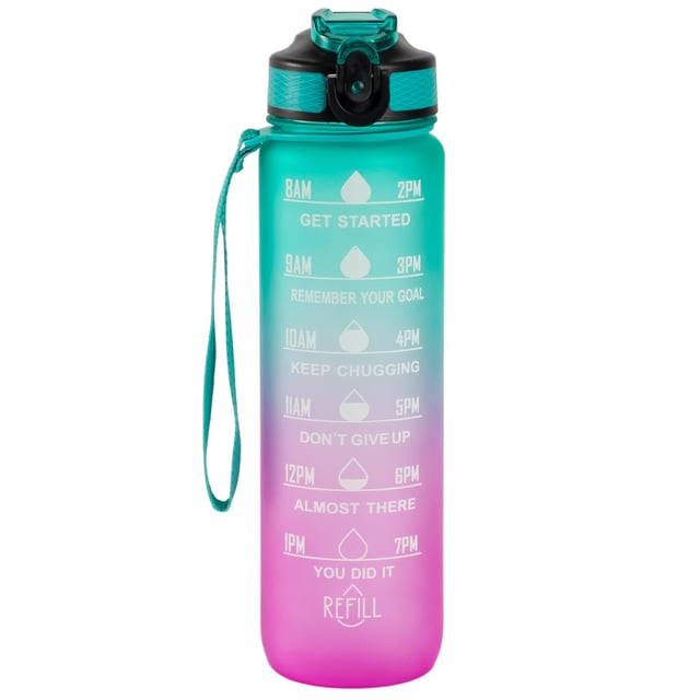 Sthlm Hydra Bottle Turkos & Pink 1 liter