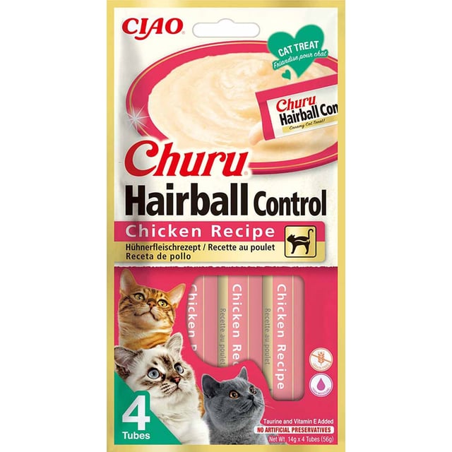 Churu Hairball Control Chicken 4 st