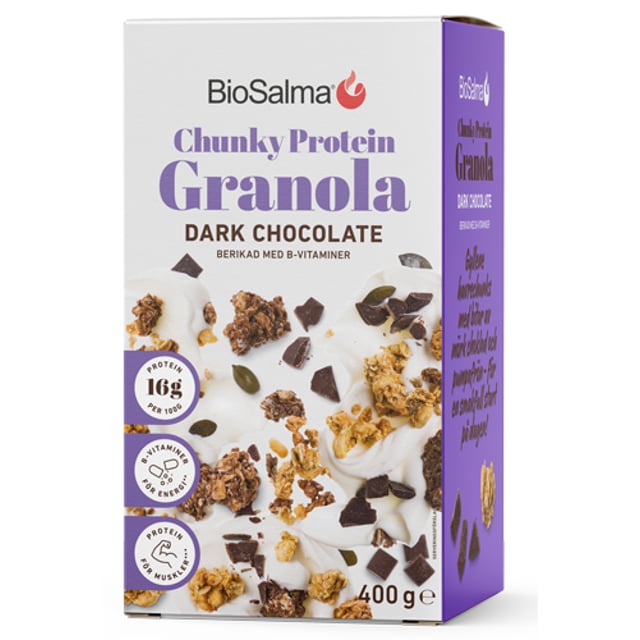 BioSalma Chunky Protein Granola Dark Chocolate 400 g