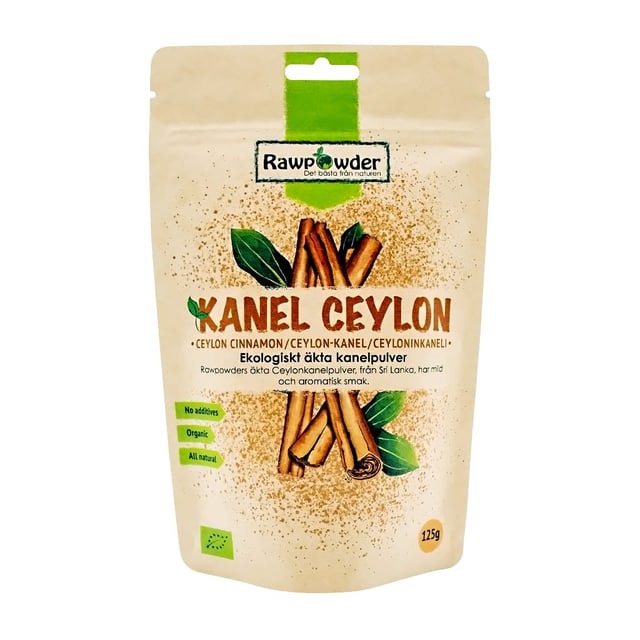 Rawpowder Kanel Ceylon Mald 125 g EKO
