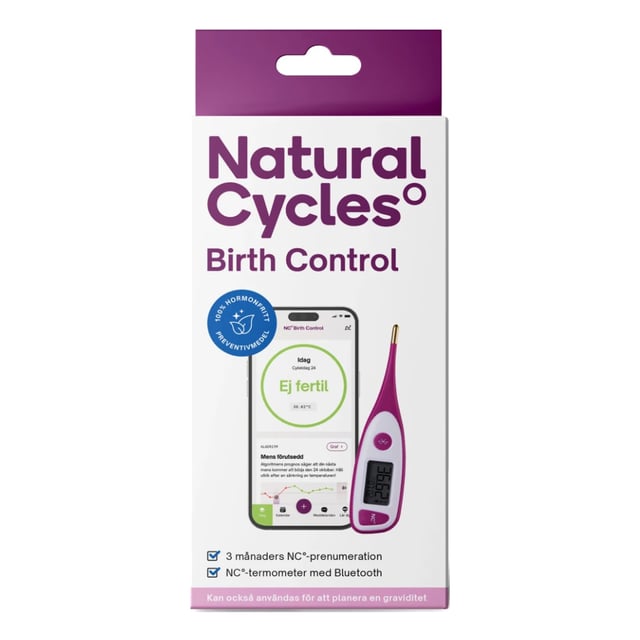 Natural Cycles Birth Control Termometer + 3 månadersprenumeration
