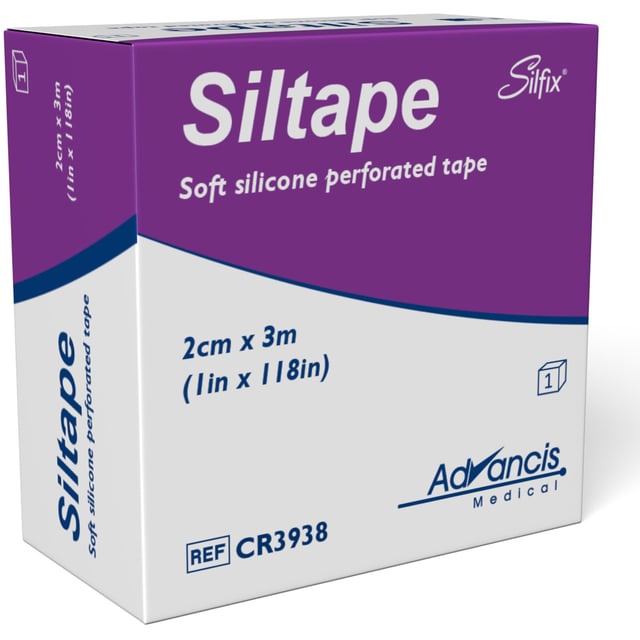 Siltape Medicinsk Silikontejp 2 cm x 3 m