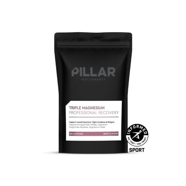 Pillar Performance Triple Magnesium Professional Recovery Powder Berry Pouch 200 g