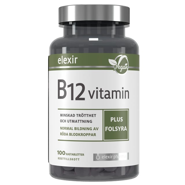 Elexir Pharma Vitamin B12 100 sugtabletter