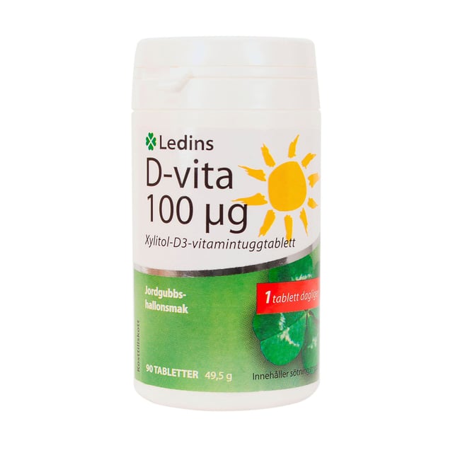 Ledins D-vitamin 100µg 90 tuggtabletter