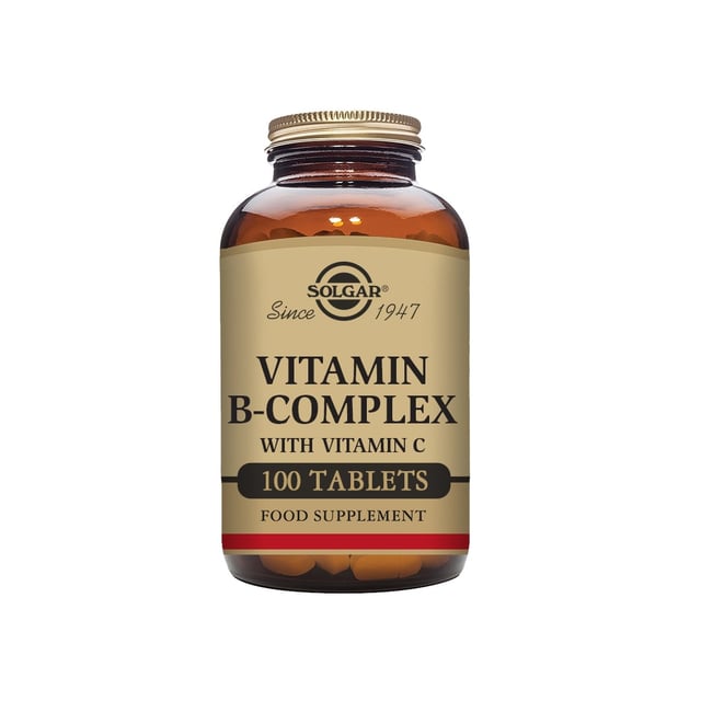 Solgar Vitamin B-Complex & Vitamin C 100 tabletter