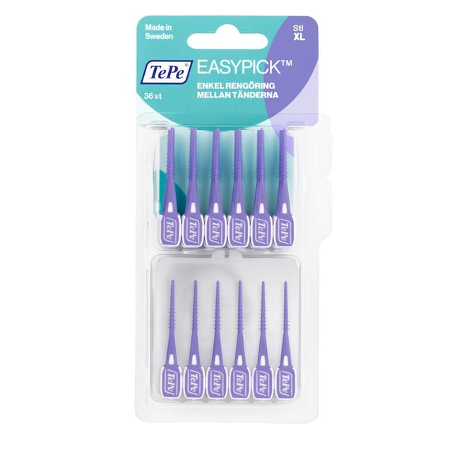 TePe EasyPick XL Tandpetare Lila 36-pack