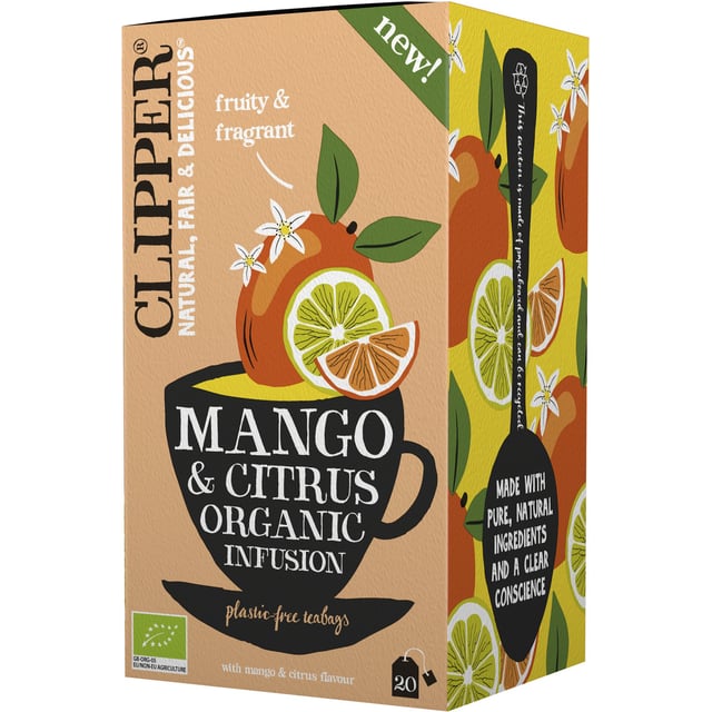 Clipper Mango & Citrus Organic Infusion 20 tepåsar