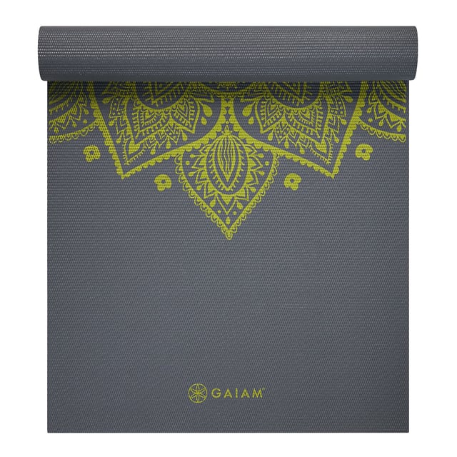 GAIAM 6mm Yoga Mat Citron Sundial