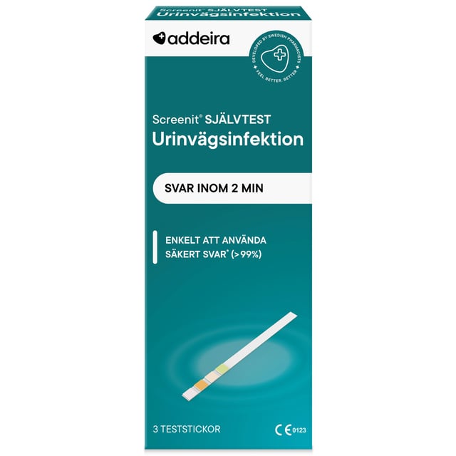 addeira Screenit Självtest UVI 3 st