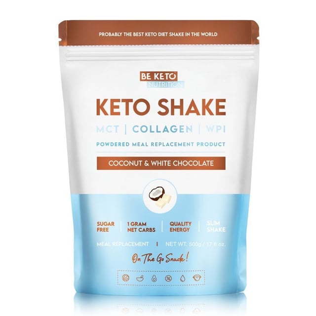 BeKeto Shake Coconut & White Chocolate 500 g