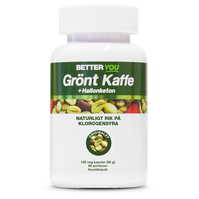 Better You Grönt Kaffe + Hallonketon 120 kapslar