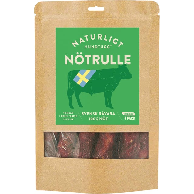 Naturligt Hundtugg Nötrulle 4 st