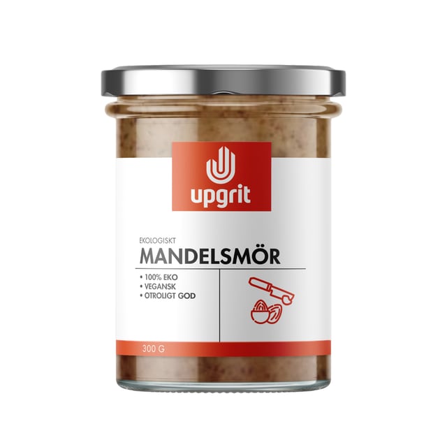 upgrit Ekologiskt Mandelsmör 300 g