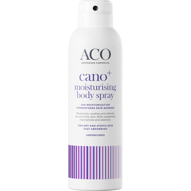 ACO Cano+ Moisturising Body Spray Oparfymerad Kroppsspray 150 ml