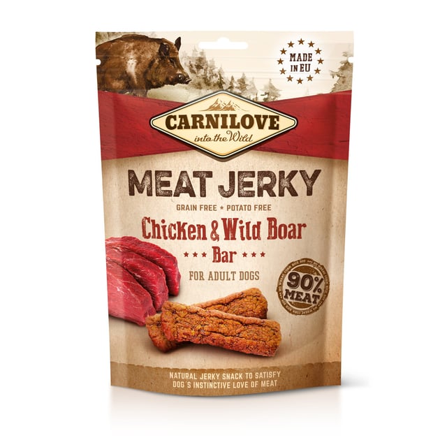 Carnilove Jerky Chicken & Wild Boar Bar 100 g