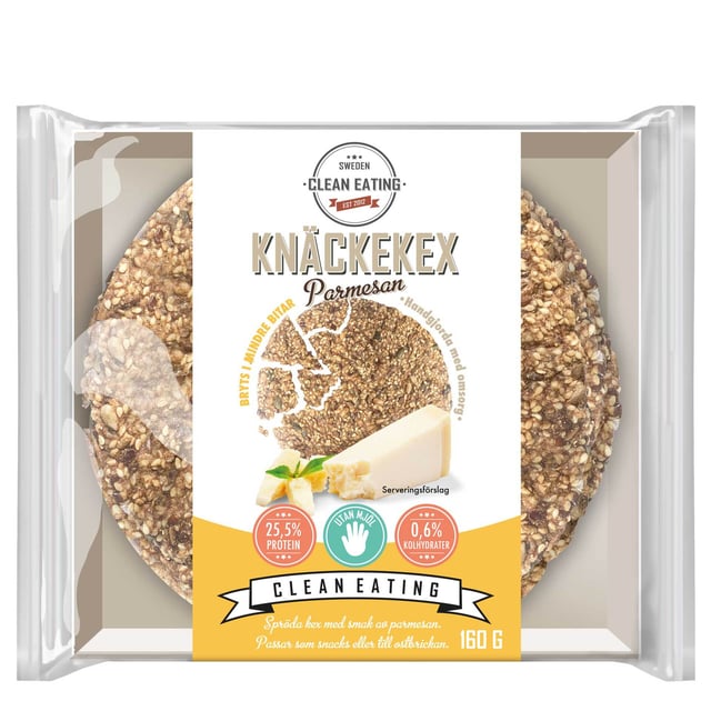 Clean Eating Knäckekex Parmesan 160 g