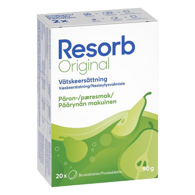 Resorb Original Vätskeersättning Päronsmak 90g