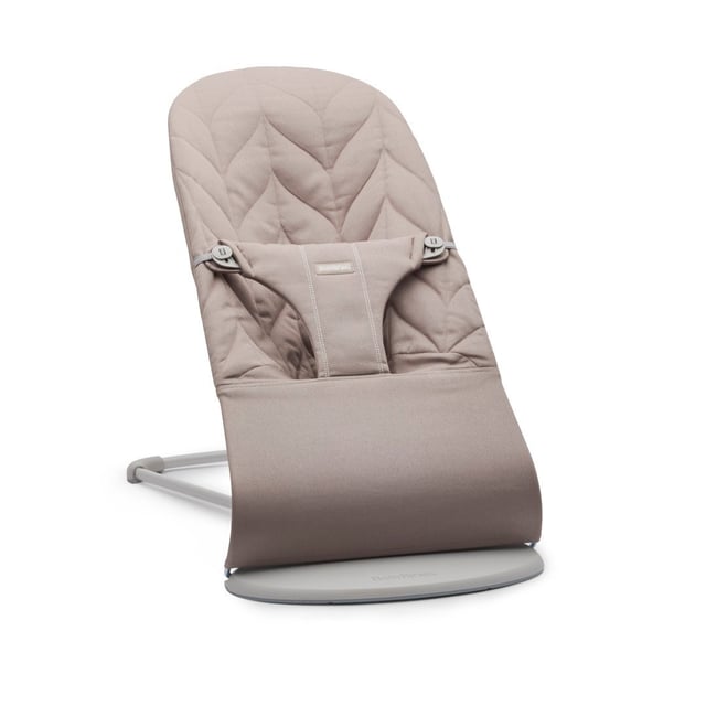 BabyBjörn Babysitter Bliss Vävd Bladmönstrad Quilt Sandgrå