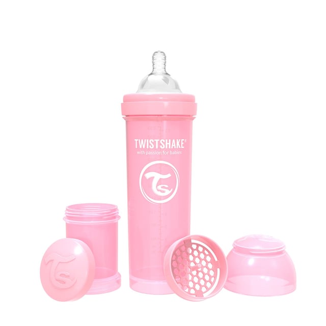 Twistshake Nappflaska Anti-kolik Rosa 330 ml
