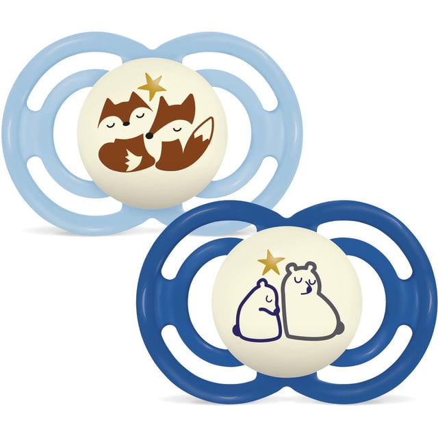 MAM Perfect Night Silk 16-36m Box V Blue 2 st