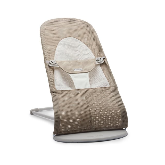 BabyBjörn Babysitter Balance Soft Mesh Gråbeige/Vit