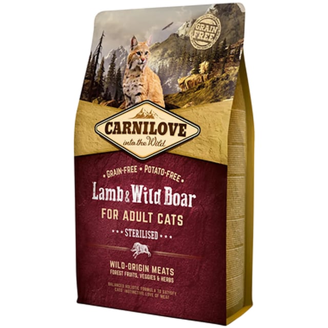 Carnilove Lamb Wild Boar Adult Sterilised 2 kg