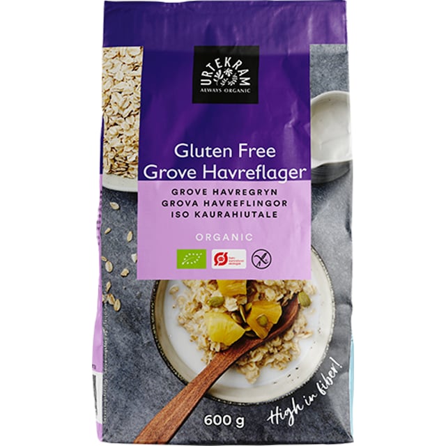 Urtekram Food Grova Havreflingor 600g