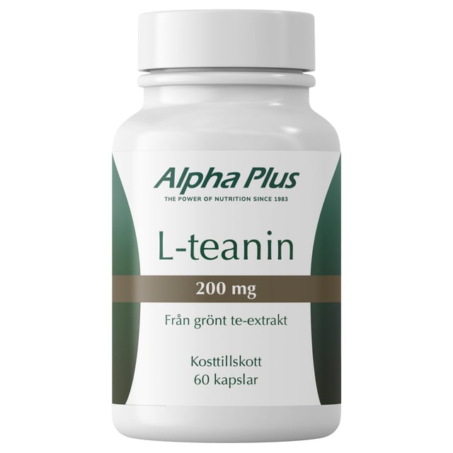 Alpha Plus L-teanin 200 mg 60 kapslar