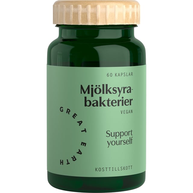 Great Earth Mjölksyrabakterier 60 kapslar