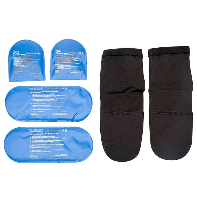 NatraCure värme/kylterapi sockor L/XL 1 par svart